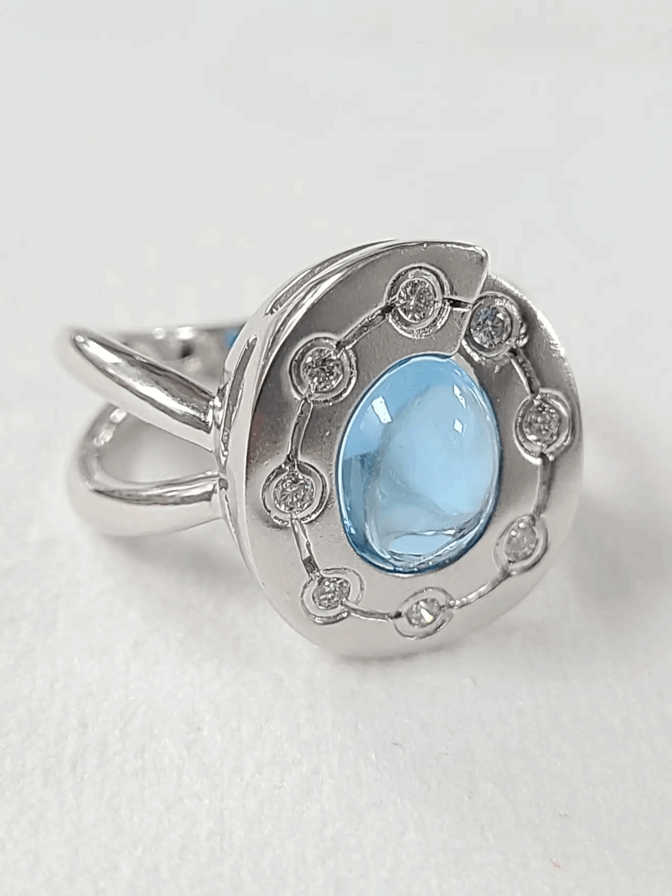 blue topaz engagement ring
