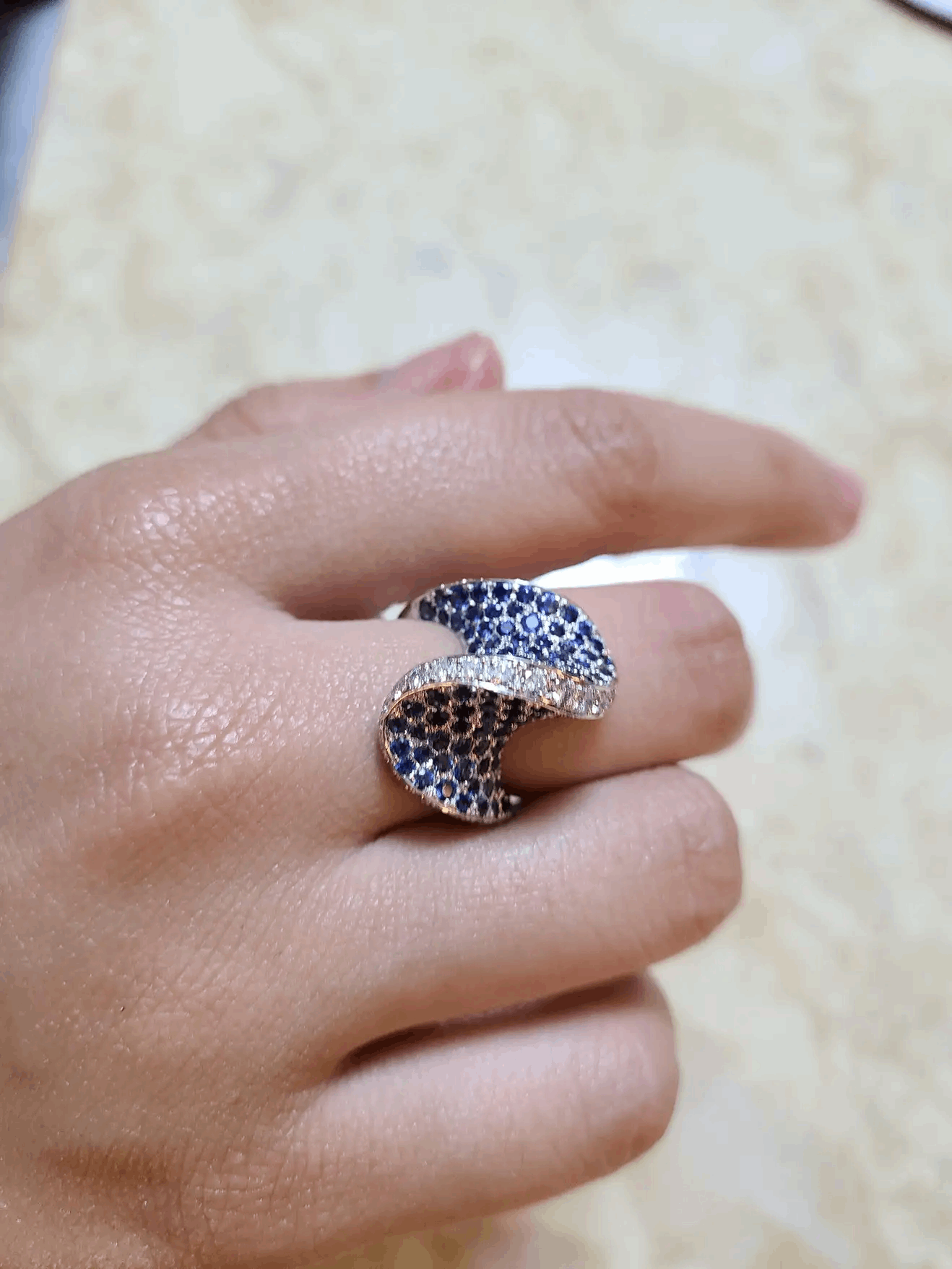 sapphire engagement ring vintage