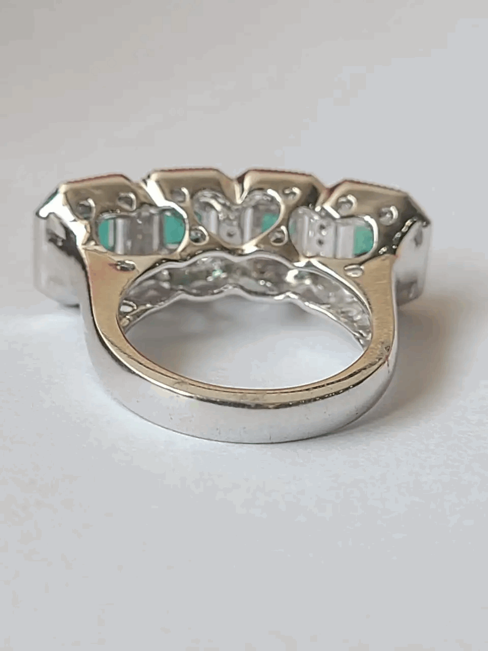 diamond and emerald ring