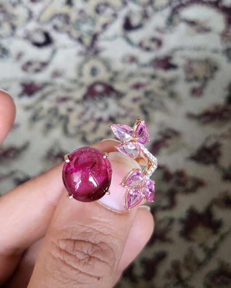 tourmaline sapphire ring design