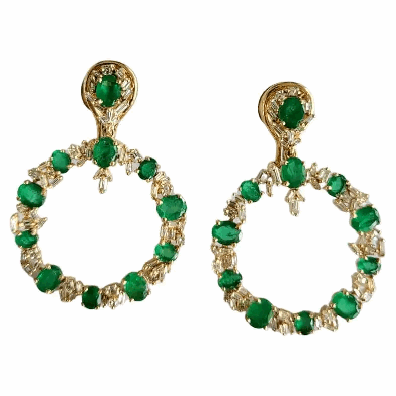emerald earrings