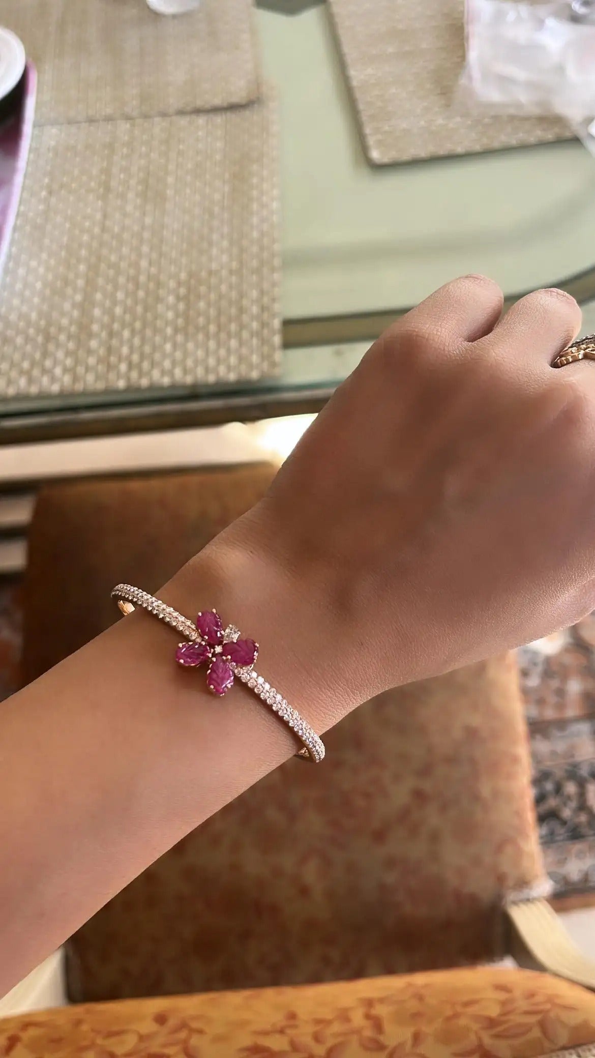 ruby diamond bracelet