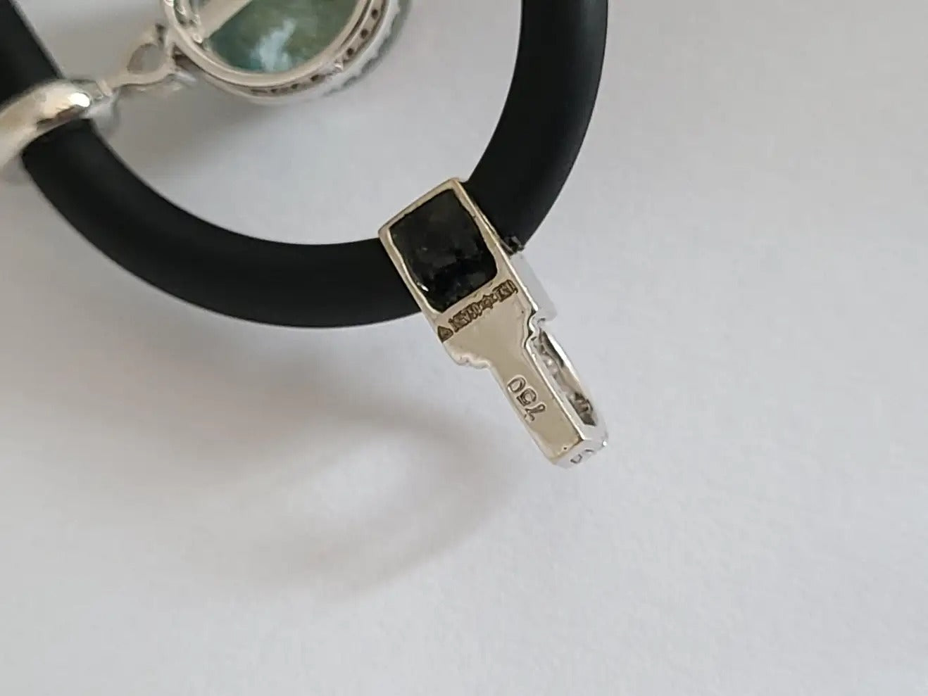 Aquamarine and Ruby Chord Bracelet