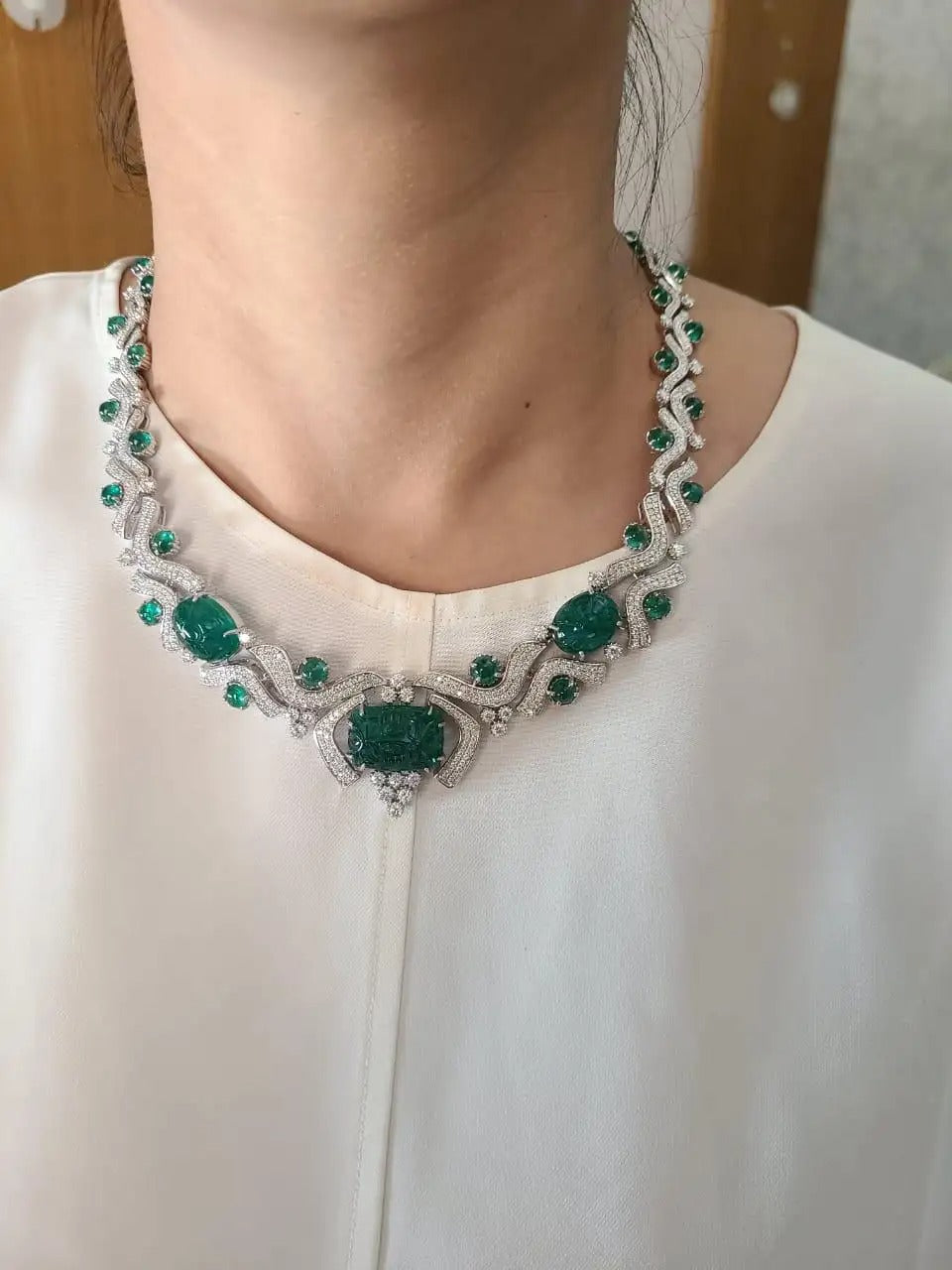 zambian emerald necklace