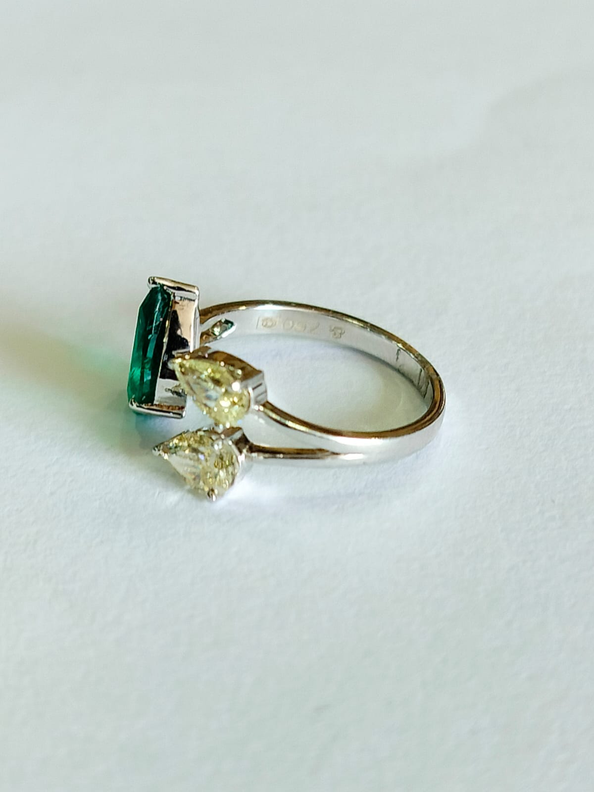 Emerald & Diamond Engagement Ring