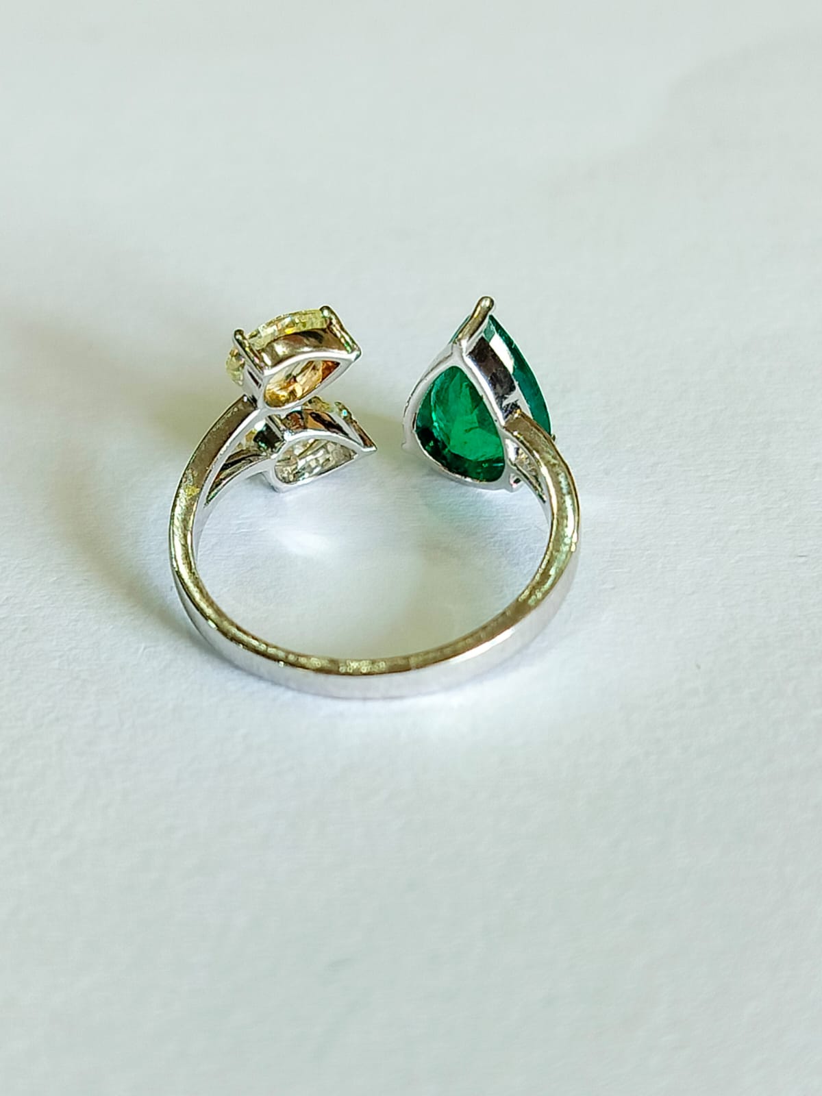 Emerald & Diamond Engagement Ring