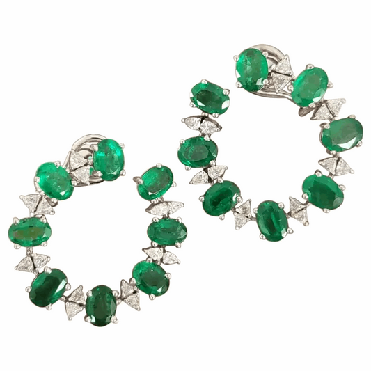 May birthstone earrings