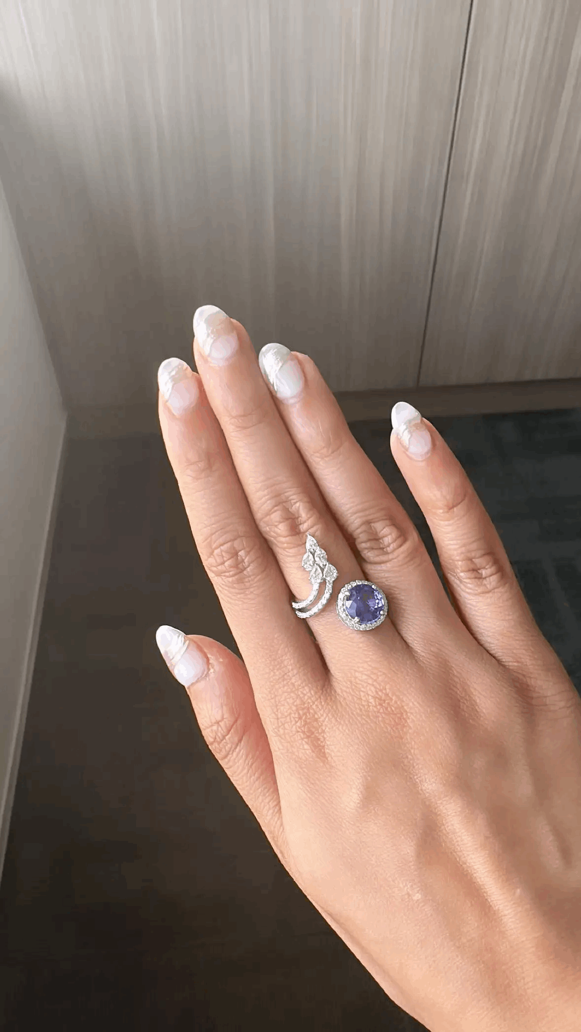 diamond engagement rings with tanzanite accents