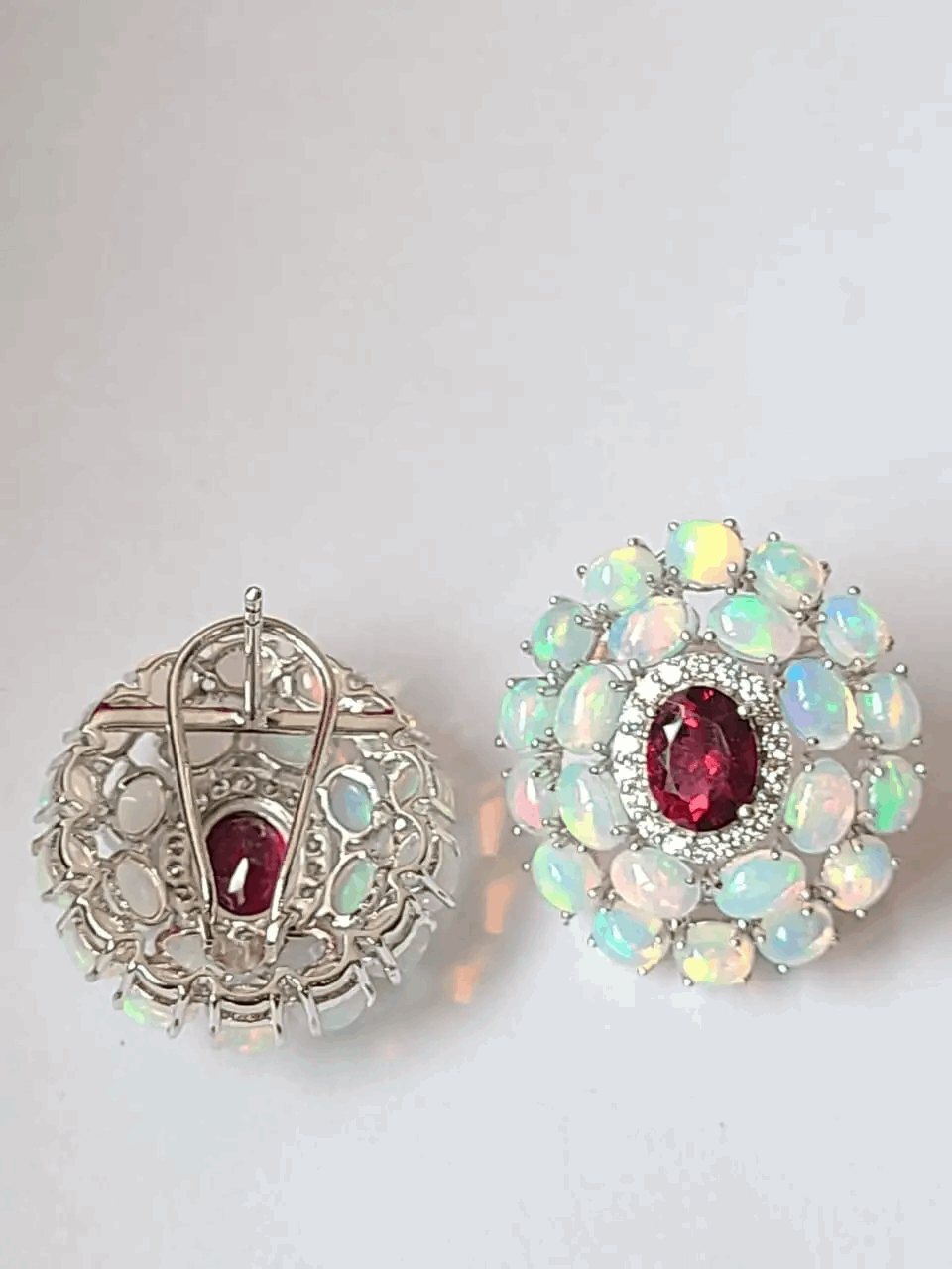 ruby earrings