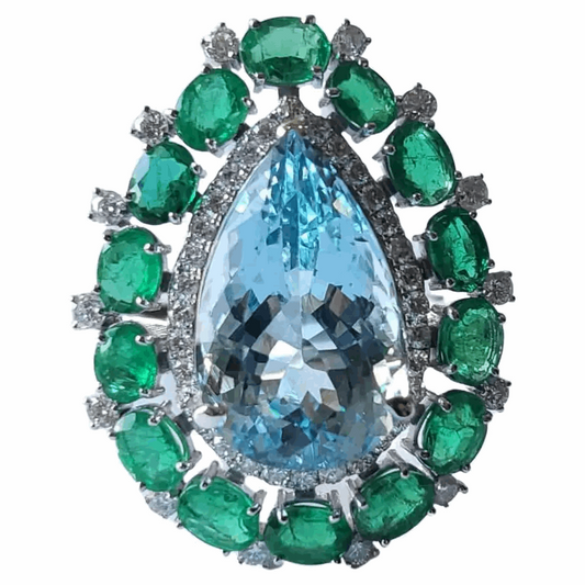 aquamarine wedding ring