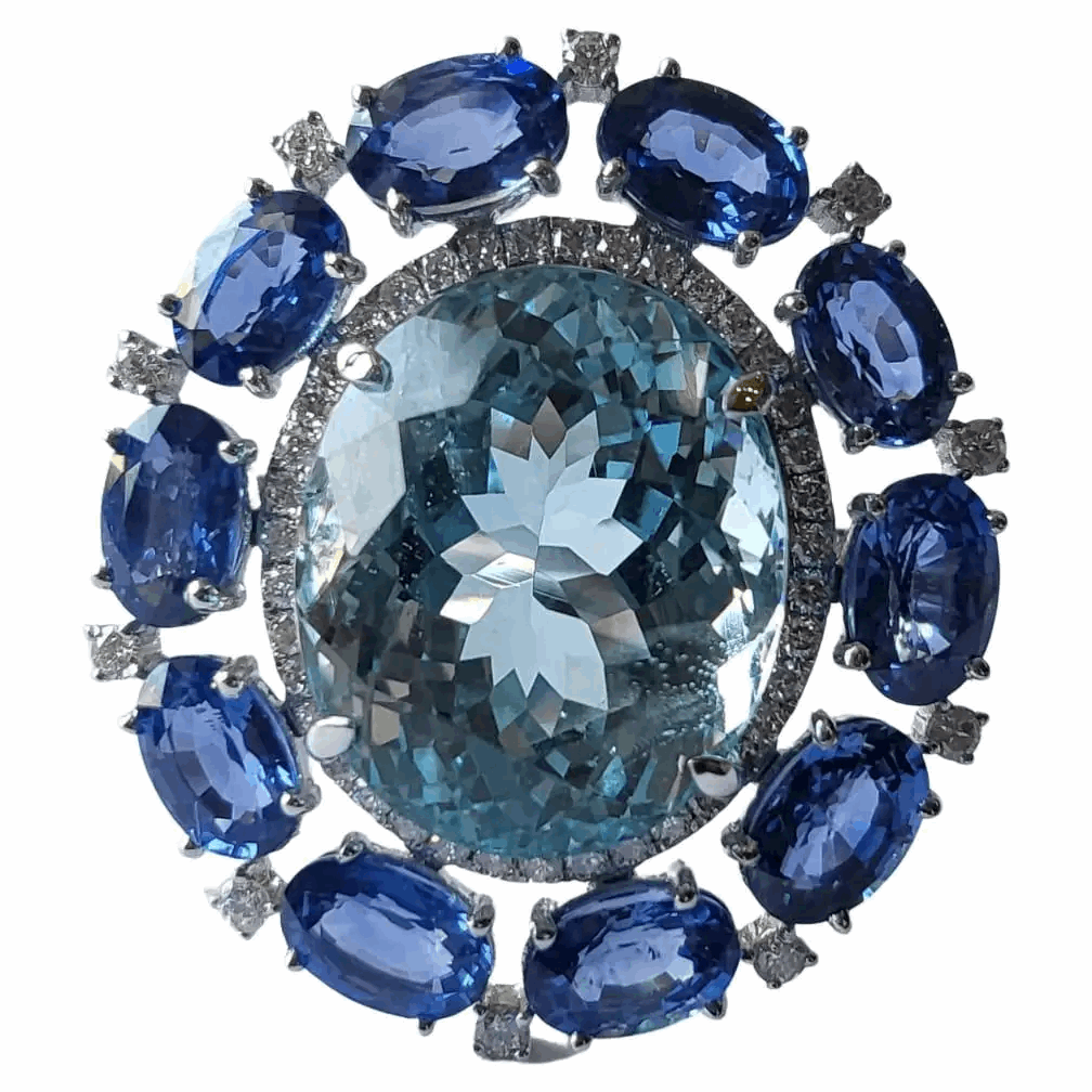 sapphire engagement ring vintage