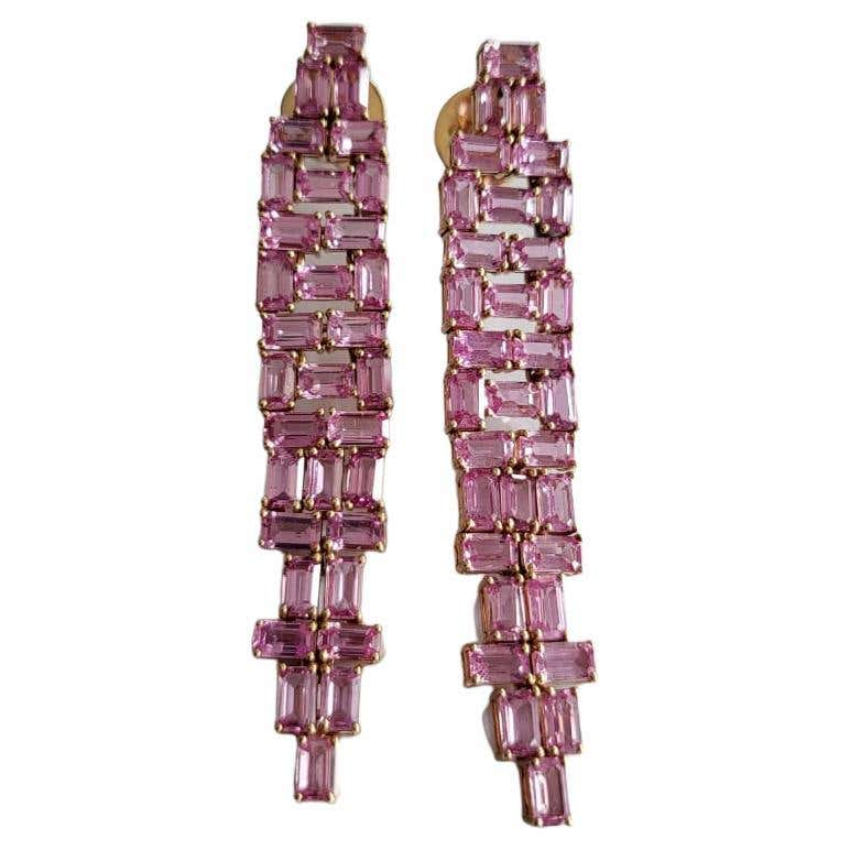 Pink Sapphire earrings