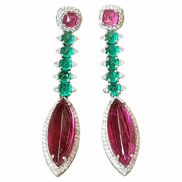 rubillite earrings