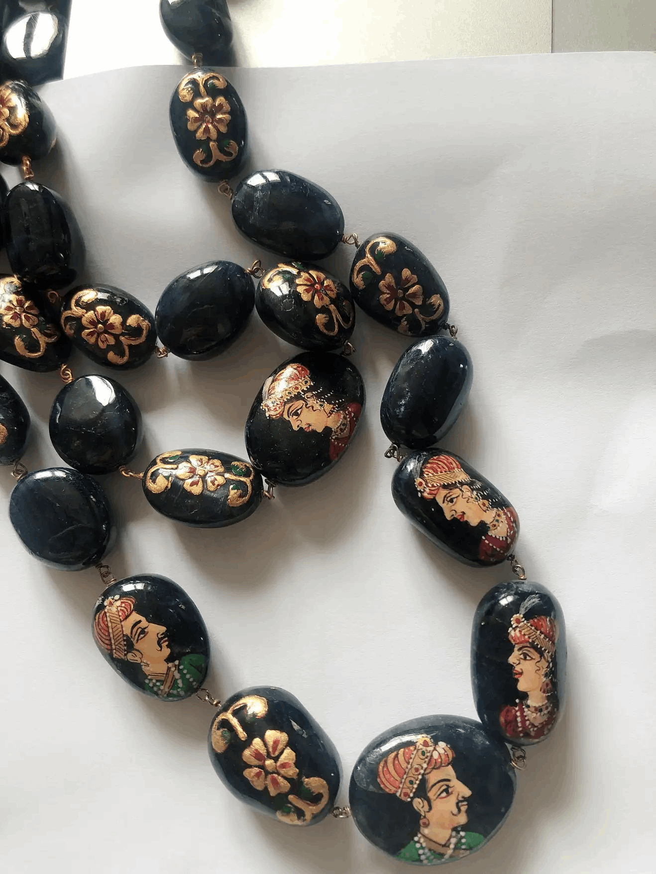 september birthstone bead necklace