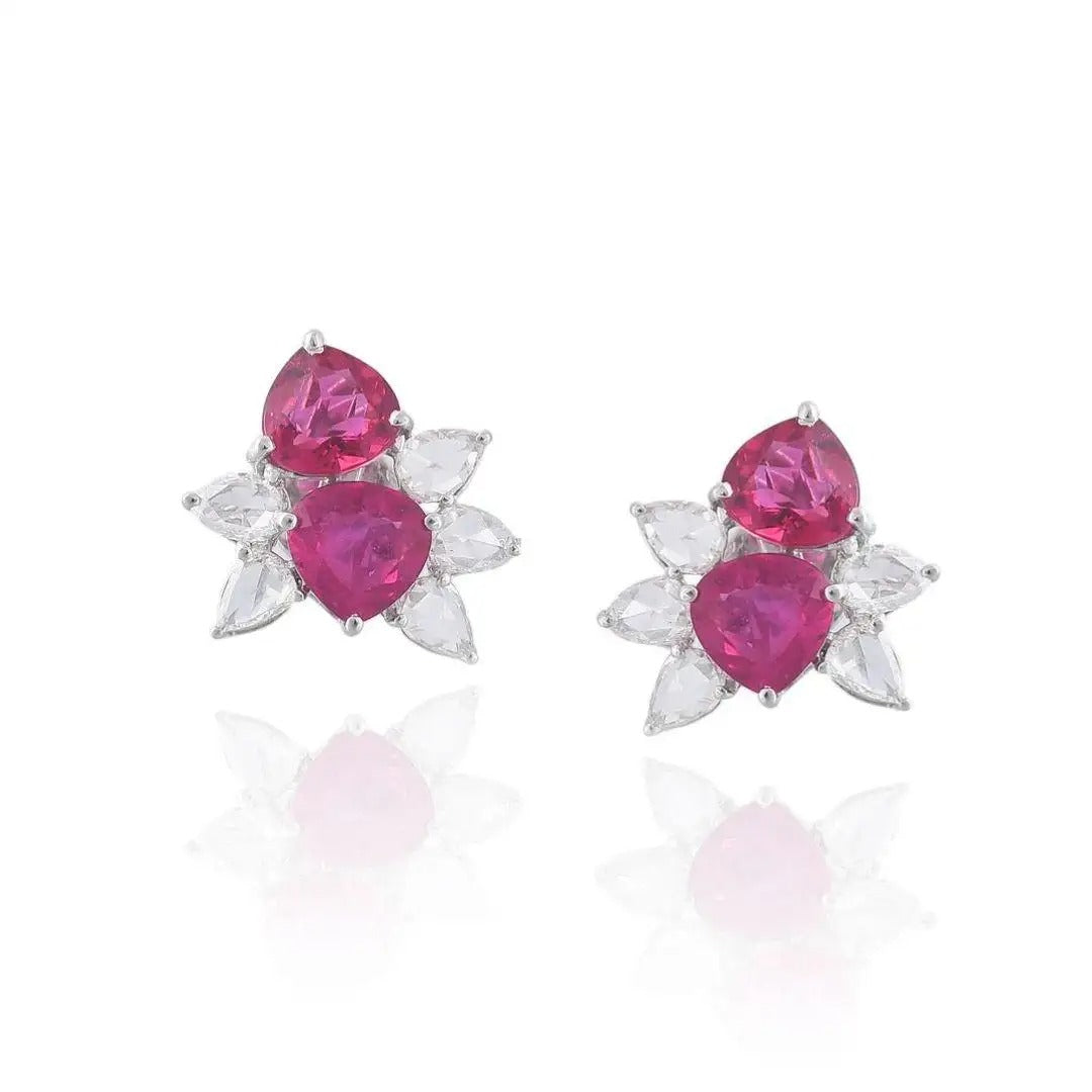 18 Karat Gold Stud Earrings