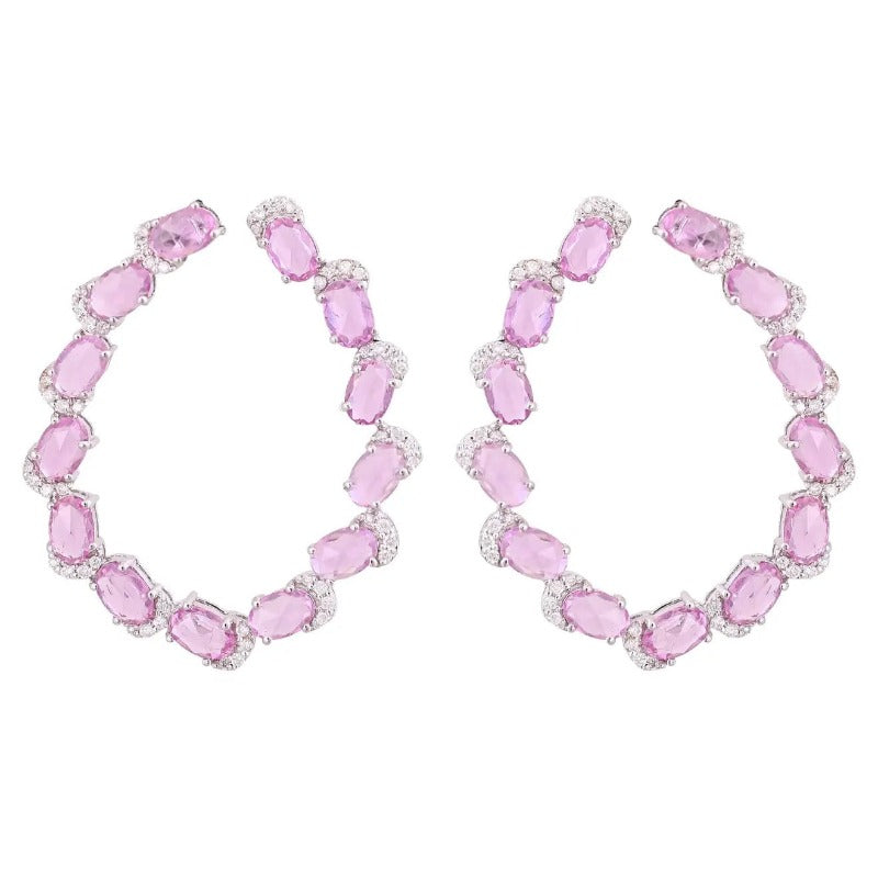 white gold earrings