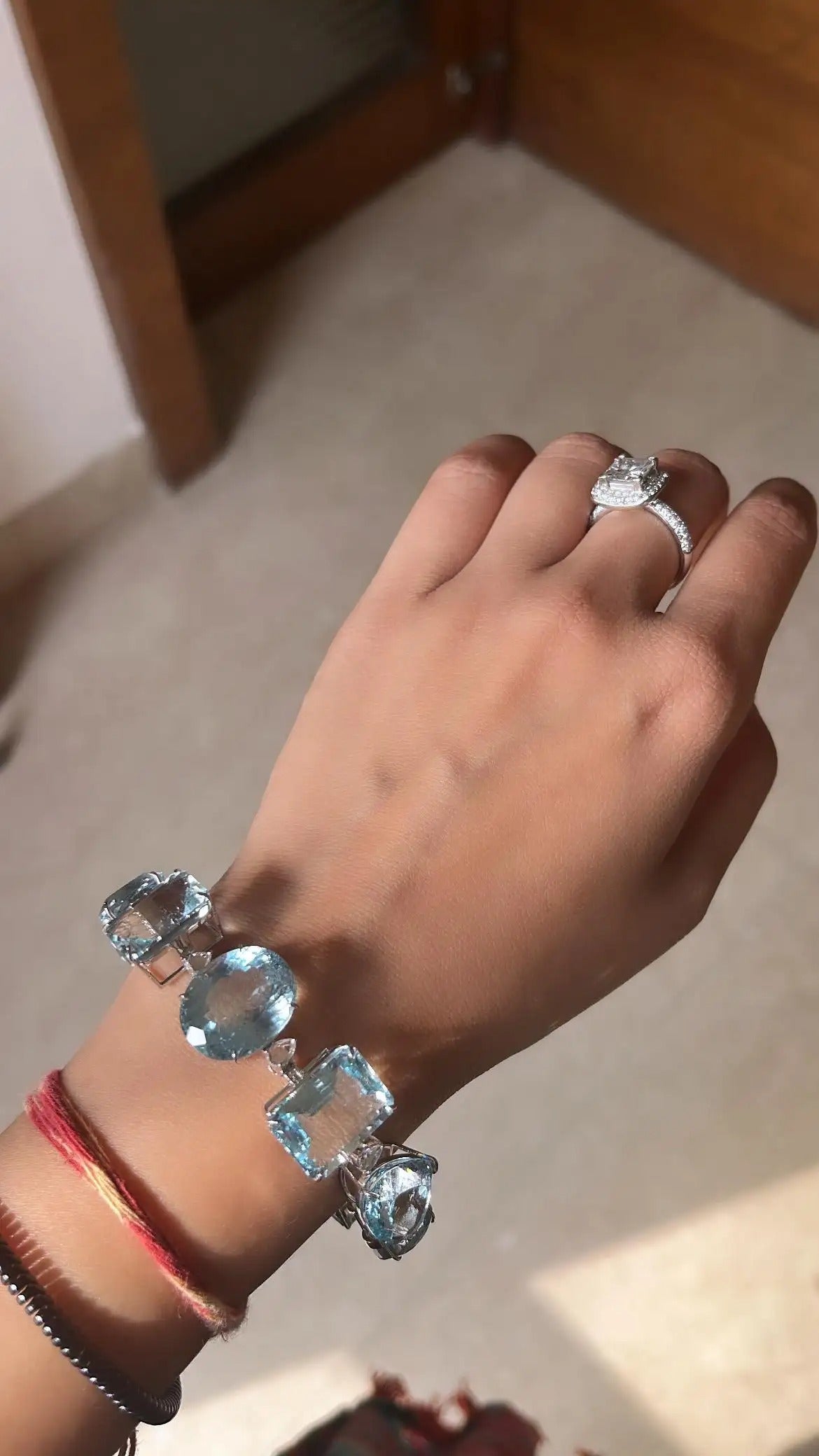 aquamarine bracelet