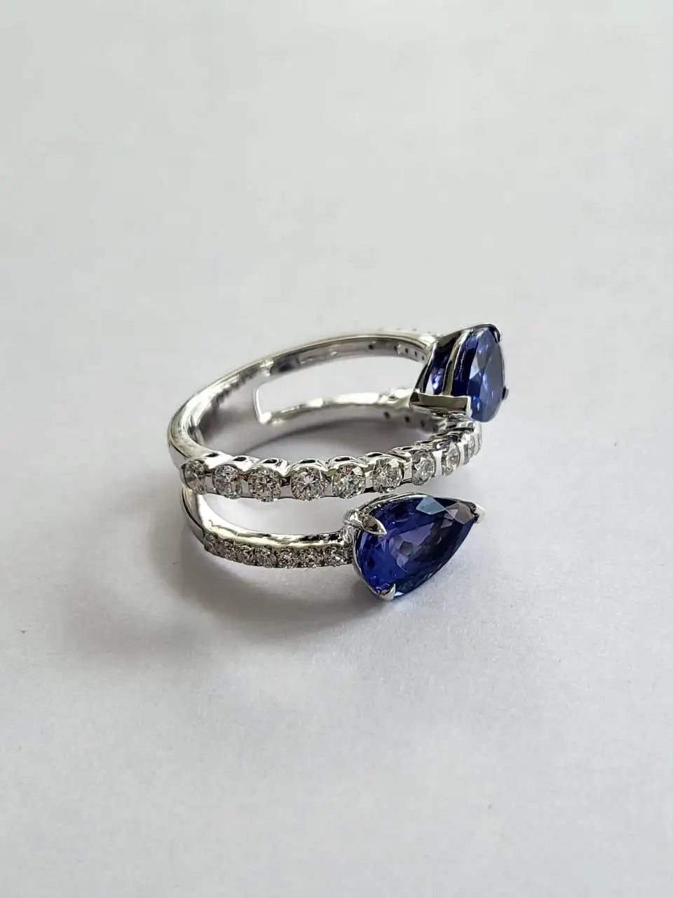 white gold tanzanite ring