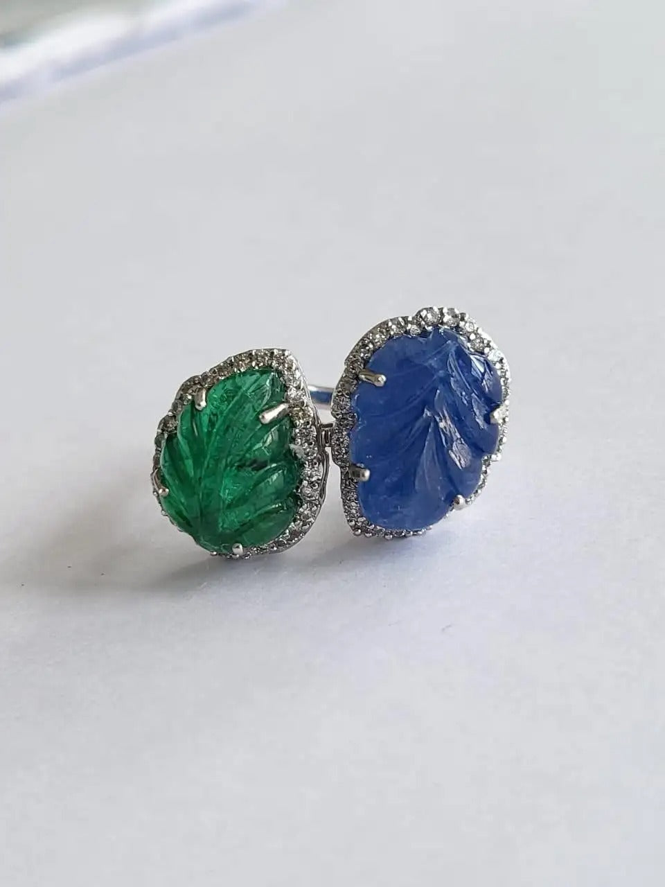gemstone engagement ring